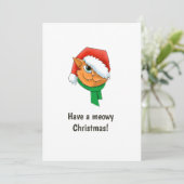 クリスマス猫フォトコラージュ シーズンカード (スタンド正面)