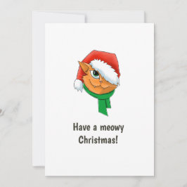 クリスマス猫フォトコラージュ シーズンカード