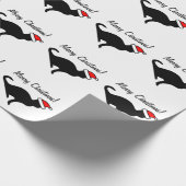 クリスマス猫ラッピング紙 ラッピングペーパー (角)