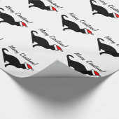 クリスマス猫ラッピング紙 ラッピングペーパー (角)