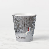 クリスマス猫ラテマグカップ！ カフェラテマグ (正面)