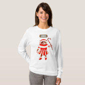 クリスマス猫好きアパレル Tシャツ (正面フル)