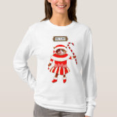 クリスマス猫好きアパレル Tシャツ (正面)