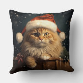 クリスマス猫好き クッション (裏面)