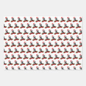 クリスマス猫愛好家用ラッピングペーパーシート ラッピングペーパーシート (正面2)