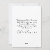 クリスマス猫4匹 シーズンカード (裏面)