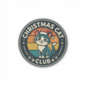 クリスマス猫 かわいい子猫のデザイン - クリスマス猫 服 シール (正面)