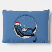 クリスマス猫 アクセサリーポーチ (正面)
