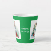 クリスマス猫 カフェラテマグ (正面)