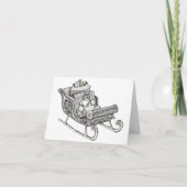 クリスマス猫 カード (正面)