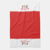 クリスマス猫 キッチンタオル (縦)