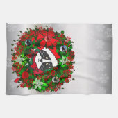 クリスマス猫 キッチンタオル (横)