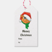 クリスマス猫 ギフトタグ (正面)