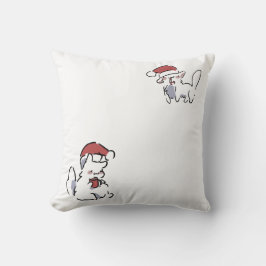 クリスマス猫 クッション