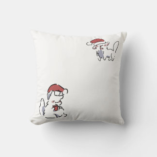 クリスマス猫 クッション