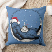 クリスマス猫 クッション (ブランケット)