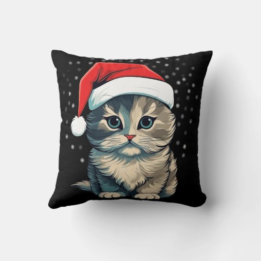 クリスマス猫 クッション (裏面)