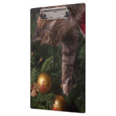 クリスマス猫 クリップボード (左)