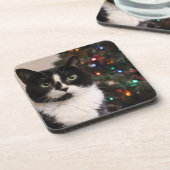 クリスマス猫 コースター (左側)