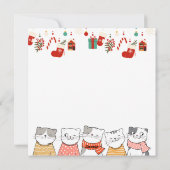 クリスマス猫 シーズンカード (裏面)