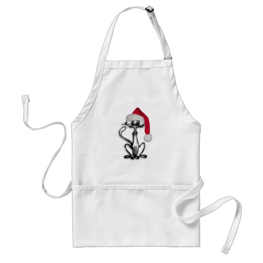クリスマス猫 スタンダードエプロン (正面)