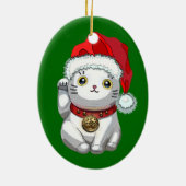 クリスマス猫 セラミックオーナメント (裏面)