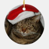 クリスマス猫 セラミックオーナメント (裏面)