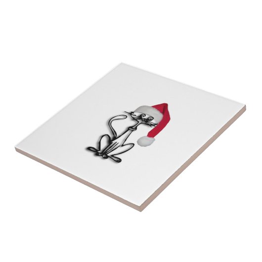 クリスマス猫 タイル (側面)