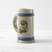 クリスマス猫 ビールジョッキ (正面左)