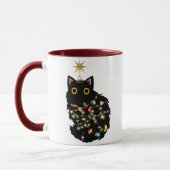 クリスマス猫 マグカップ (左)
