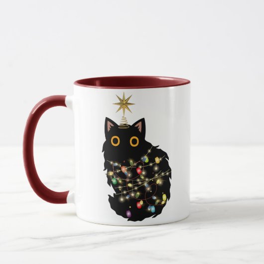 クリスマス猫 マグカップ (左)