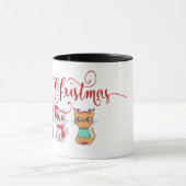 クリスマス猫 マグカップ (中央)