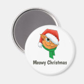 クリスマス猫 マグネット (正面/裏面)