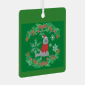 クリスマス猫 メタルオーナメント (正面右)