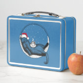 クリスマス猫 メタルランチボックス (インサイチュ)