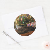 クリスマス猫 ラウンドシール (封筒)