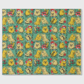 クリスマス猫 ラッピングペーパー (フラット)