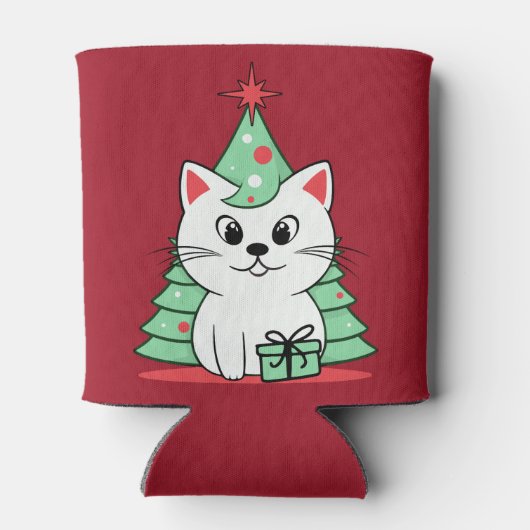クリスマス猫 缶クーラー (裏面)