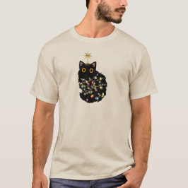 クリスマス猫 Tシャツ