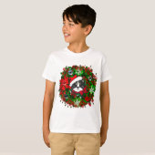 クリスマス猫 Tシャツ (正面フル)