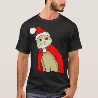 クリスマス猫 Tシャツ