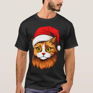クリスマス猫Tシャツ Tシャツ
