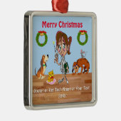 クリスマス獣医クリスマスオーナメントベットテック メタルオーナメント (右)