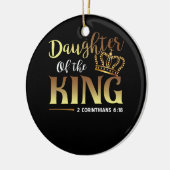 クリスマス王の娘2コリント6 18 Chri セラミックオーナメント (左)