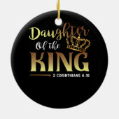 クリスマス王の娘2コリント6 18 Chri セラミックオーナメント (裏面)