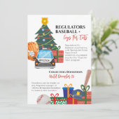 クリスマス玩具駆動招待状 招待状 (スタンド正面)