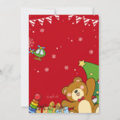 クリスマス玩具駆動招待状 招待状 (裏面)