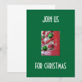 クリスマス球根クリスマスギャザリング招待状 招待状 (正面/裏面)