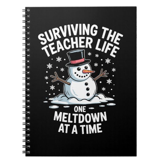 クリスマス生き延びの先生ライフ・メルトダウンクリスマス ノートブック (正面)