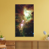 クリスマス生まれたばかりのツリーのクラスタの星 キャンバスプリント (インサイチュ (リビング))